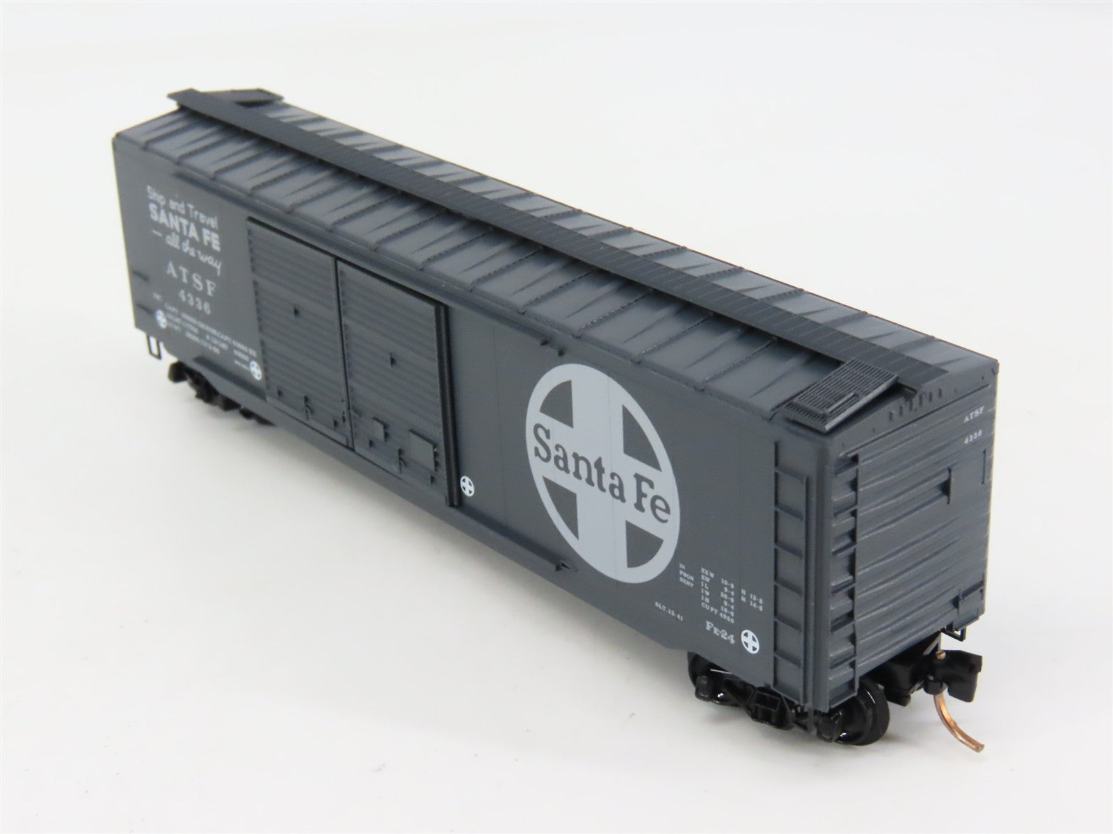 N Scale Micro-Trains MTL 34250 ATSF Santa Fe Ship & Travel 50' Box Car 4336 RTR