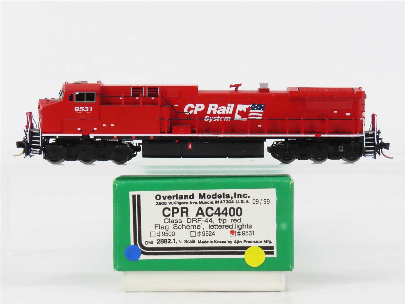 N Scale Overland Models OMI-2882.1 CP Canadian Pacific AC4400 Diesel #9531 DC