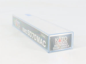 N Scale KATO 176-6304 BNSF Railway EMD SD70MAC Diesel #9853 DC