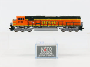 N Scale KATO 176-6303 BNSF Railway EMD SD70MAC Diesel #9838 DCC Ready
