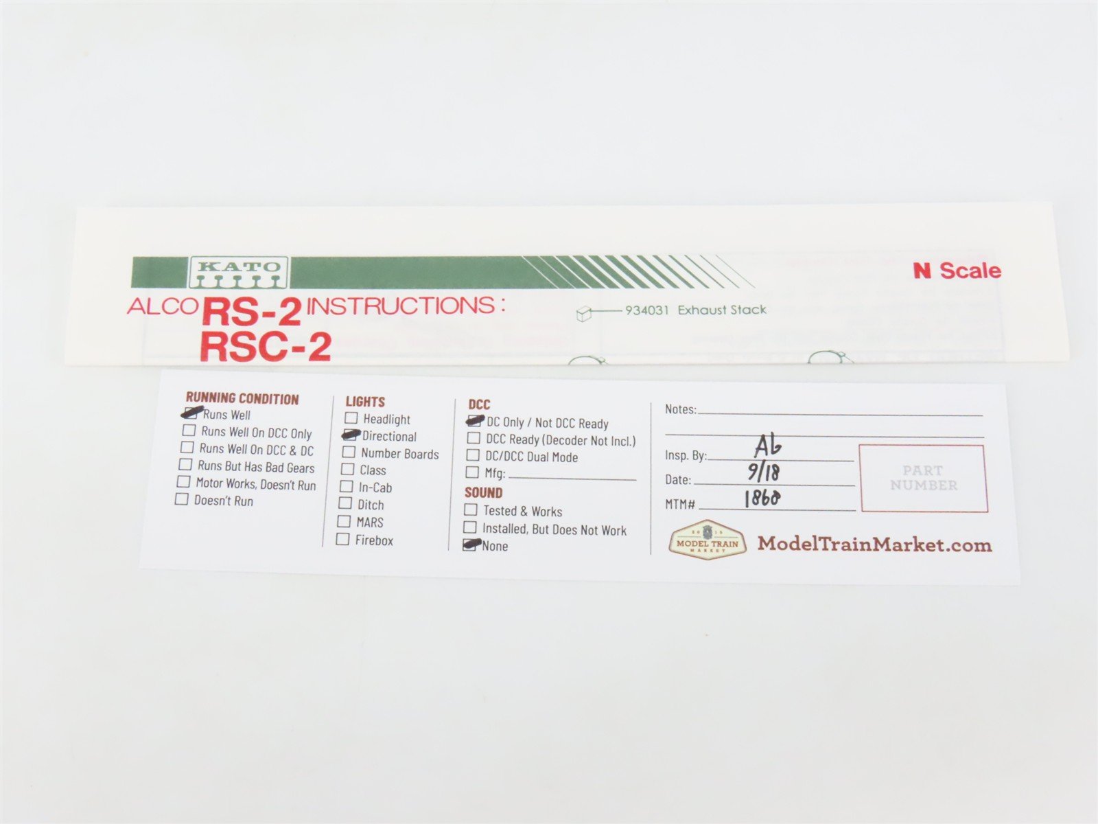 N Scale KATO 176-4601 CP Canadian Pacific Alco RS-2 Diesel #8401 DC