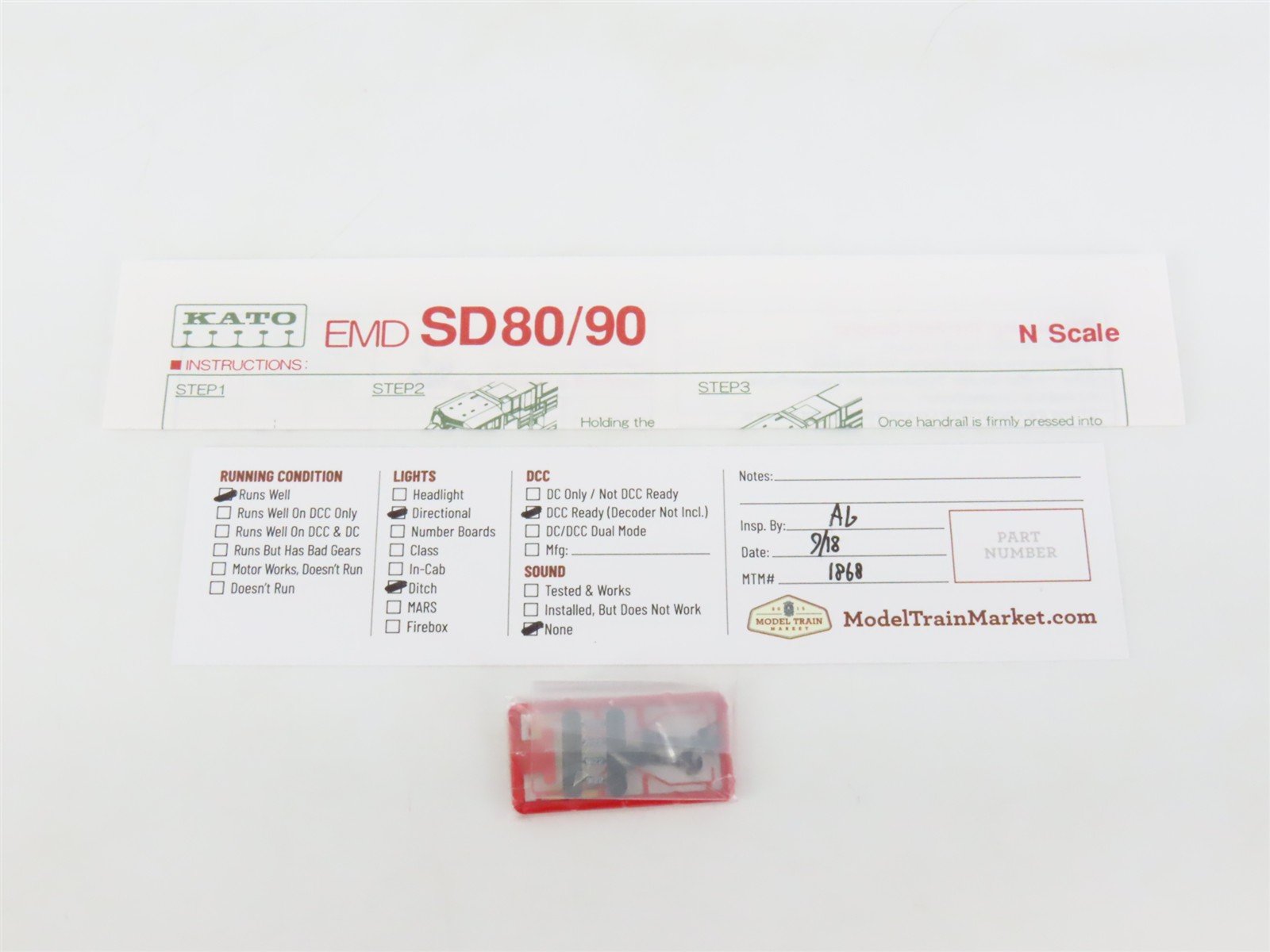 N Scale KATO 176-5603 CP Canadian Pacific EMD SD90/43MAC Diesel #9122 DCC Ready