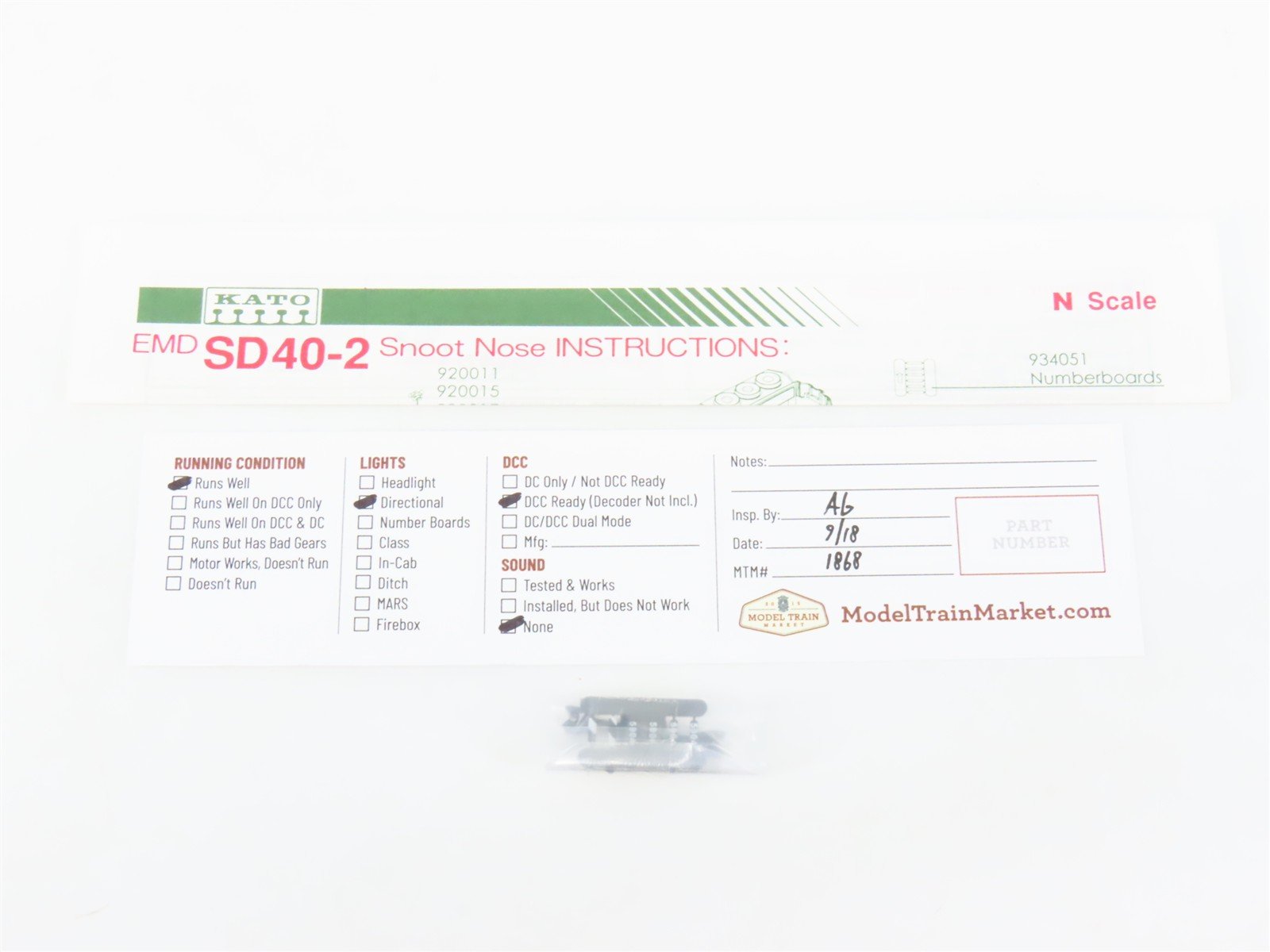 N Scale KATO 176-4906 CP Canadian Pacific EMD SD40-2 Diesel #5904 DCC Ready
