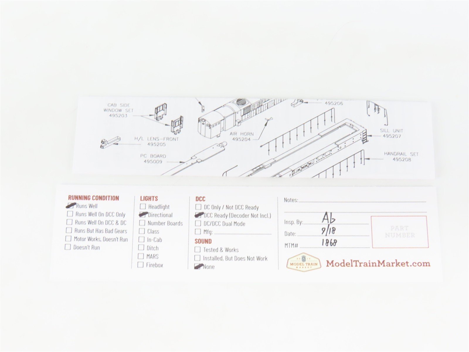 N Scale Atlas 49563 CP Canadian Pacific Train Master Diesel #8907 DCC Ready