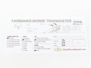N Scale Atlas 49508 FM Fairbanks Morse FM H24-66 Train Master Diesel DCC Ready