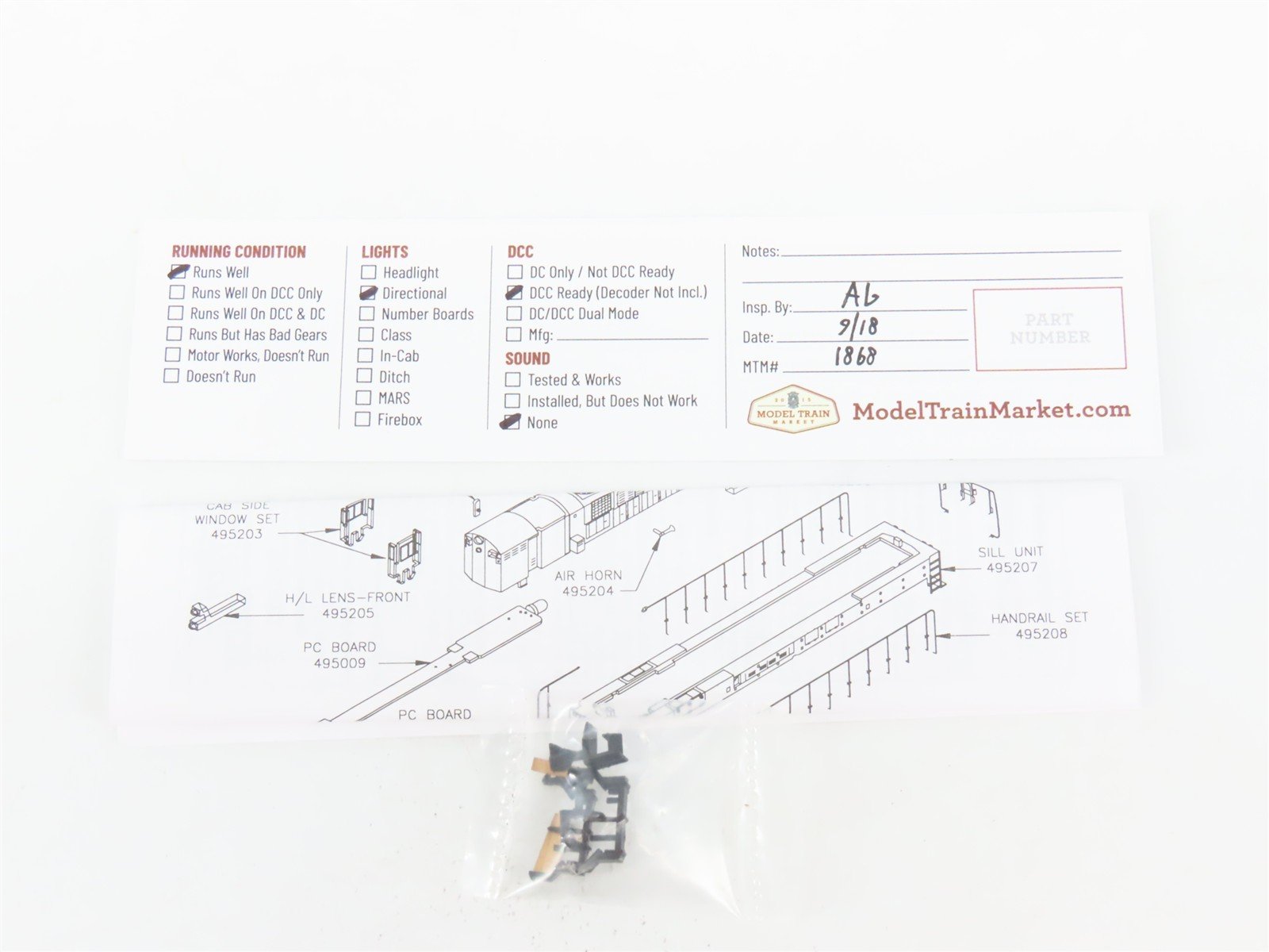 N Scale Atlas 49511 FM Fairbanks Morse Train Master Diesel #TM-4 DCC Ready