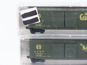 N Scale Micro-Trains MTL 34262 Atchison, Topeka & Santa Fe Box Car 5-Pack RTR