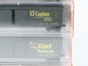 N Scale Micro-Trains MTL 34262 Atchison, Topeka & Santa Fe Box Car 5-Pack RTR