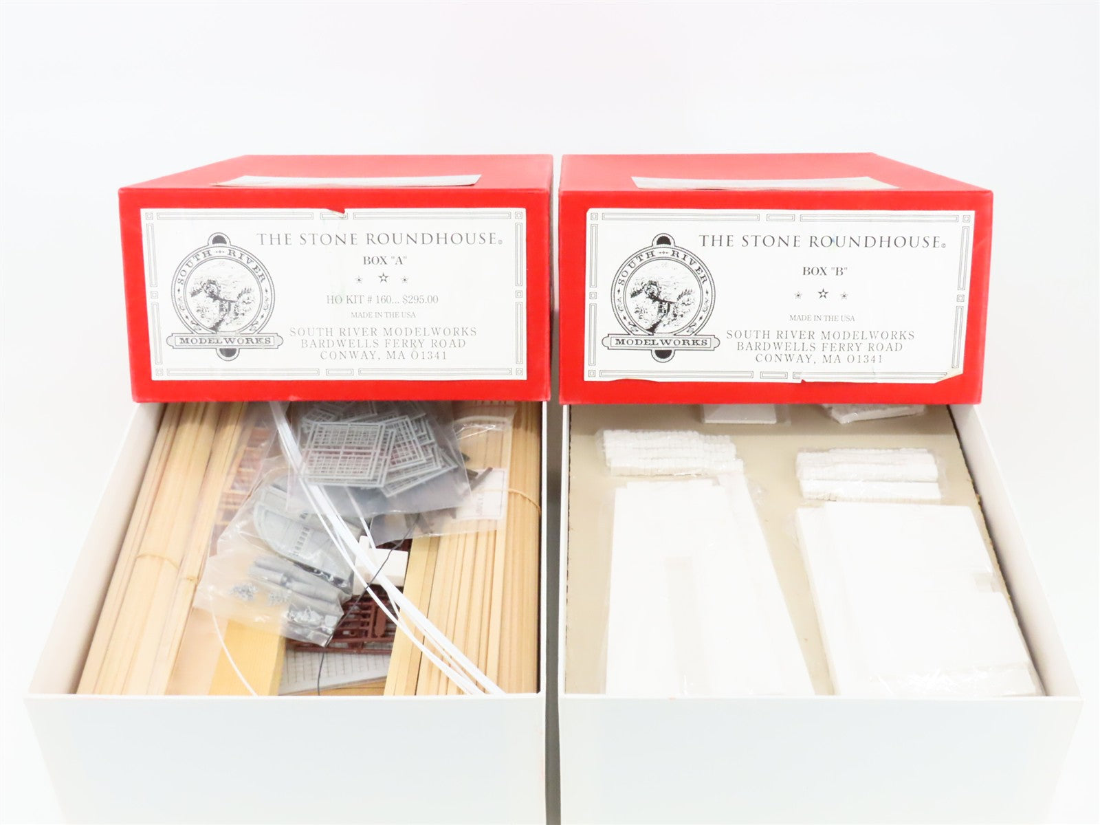 HO 1/87 Scale South River Model Works Kit #160 The Stone Roundhouse -Boxes A & B