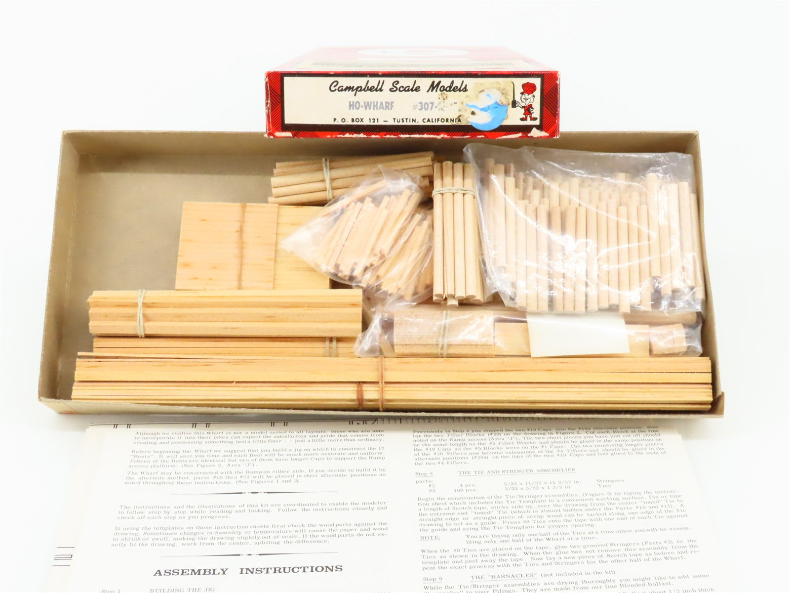 HO 1/87 Scale Campbell Kit No. 307 Wharf