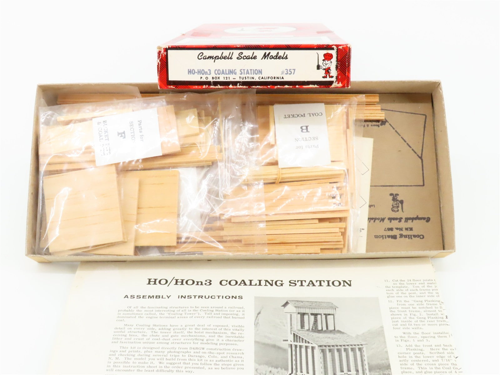 HO/HOn3 1/87 Scale Campbell Kit #357 Coaling Station