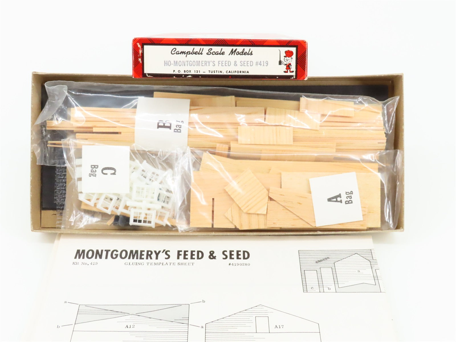 HO 1/87 Scale Campbell Kit #419 Montgomery's Feed & Seed