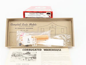 HO 1/87 Scale Campbell Kit #373 Corrugated Warehouse