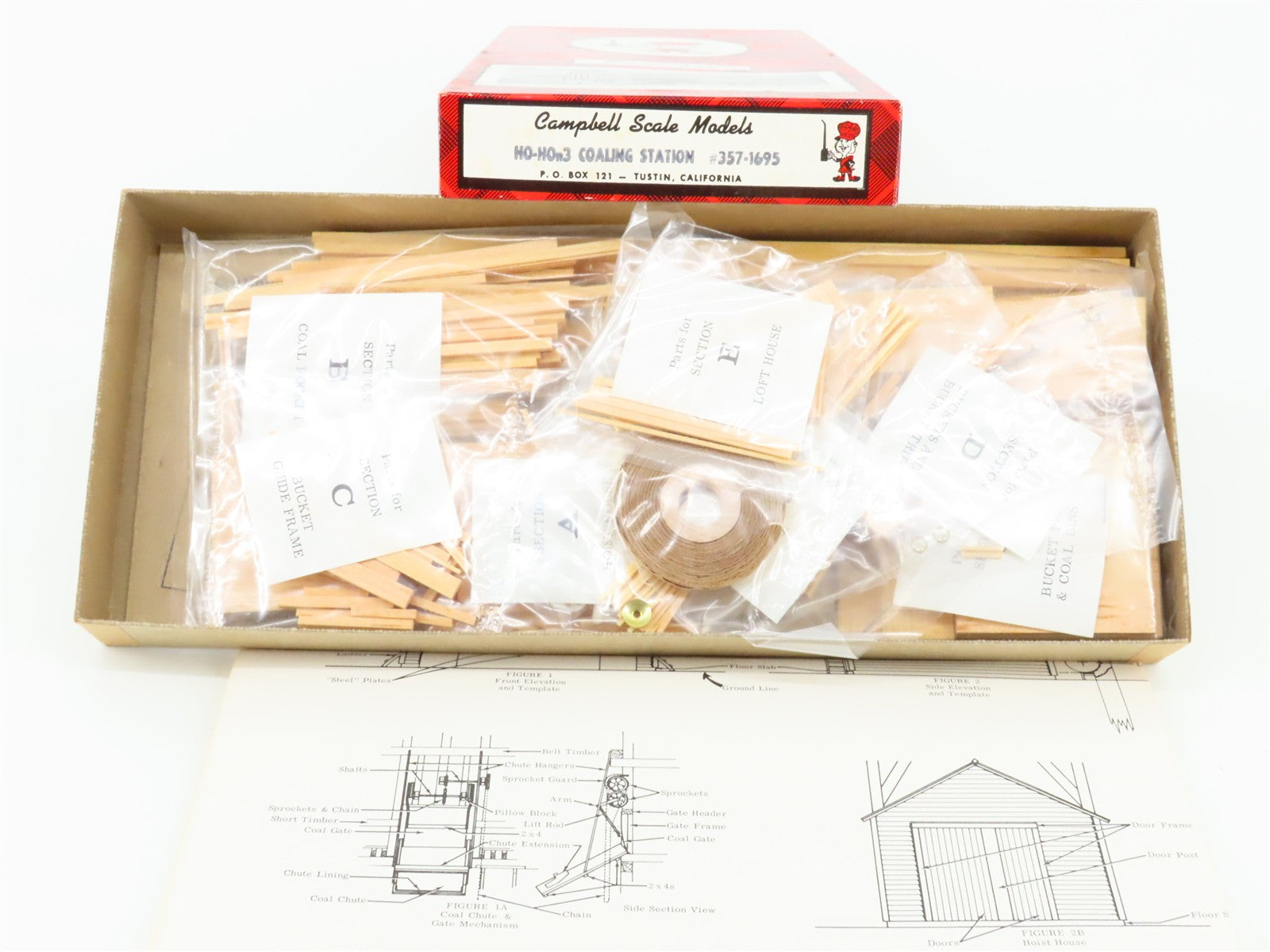 HO/HOn3 1/87 Scale Campbell Kit #357-1695 Coaling Station