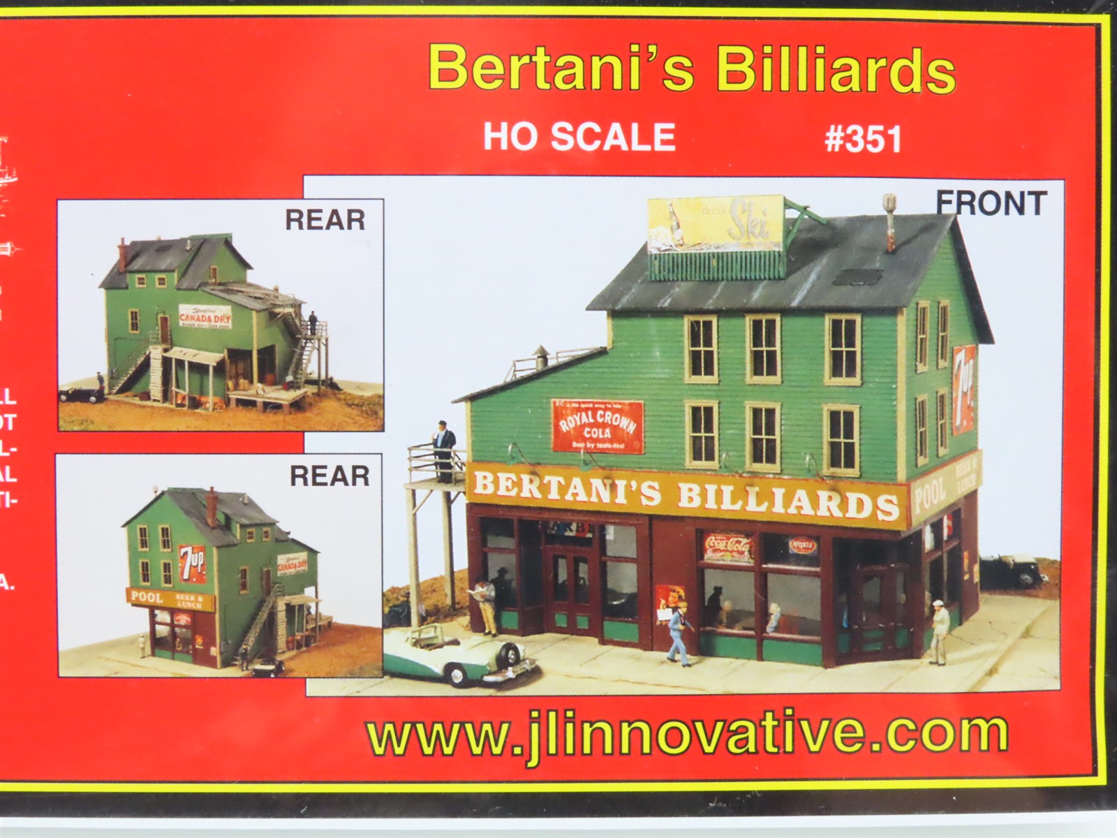 HO 1/87 Scale JL Innovative Design Kit #351 Bertani's Billiards - Sealed