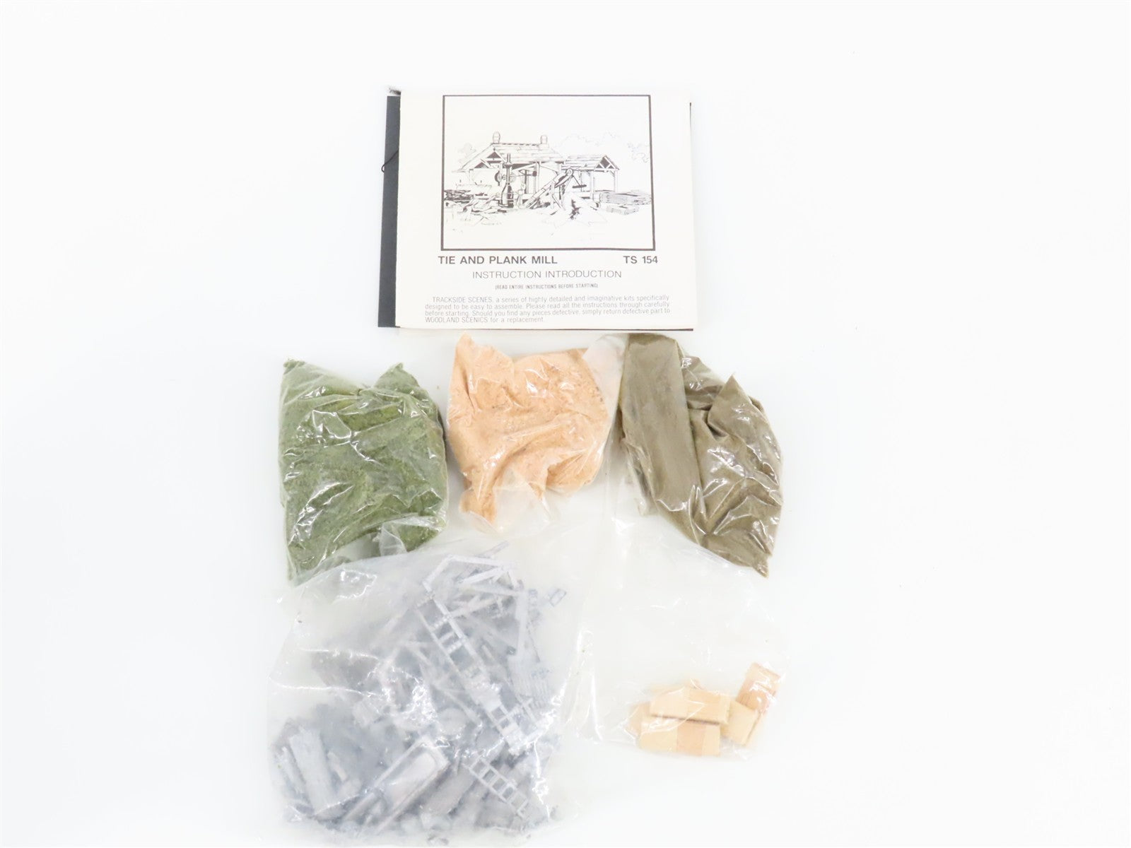 HO 1/87 Scale Woodland Scenics Kit TS 154 Tie & Plant Mill Trackside Scene