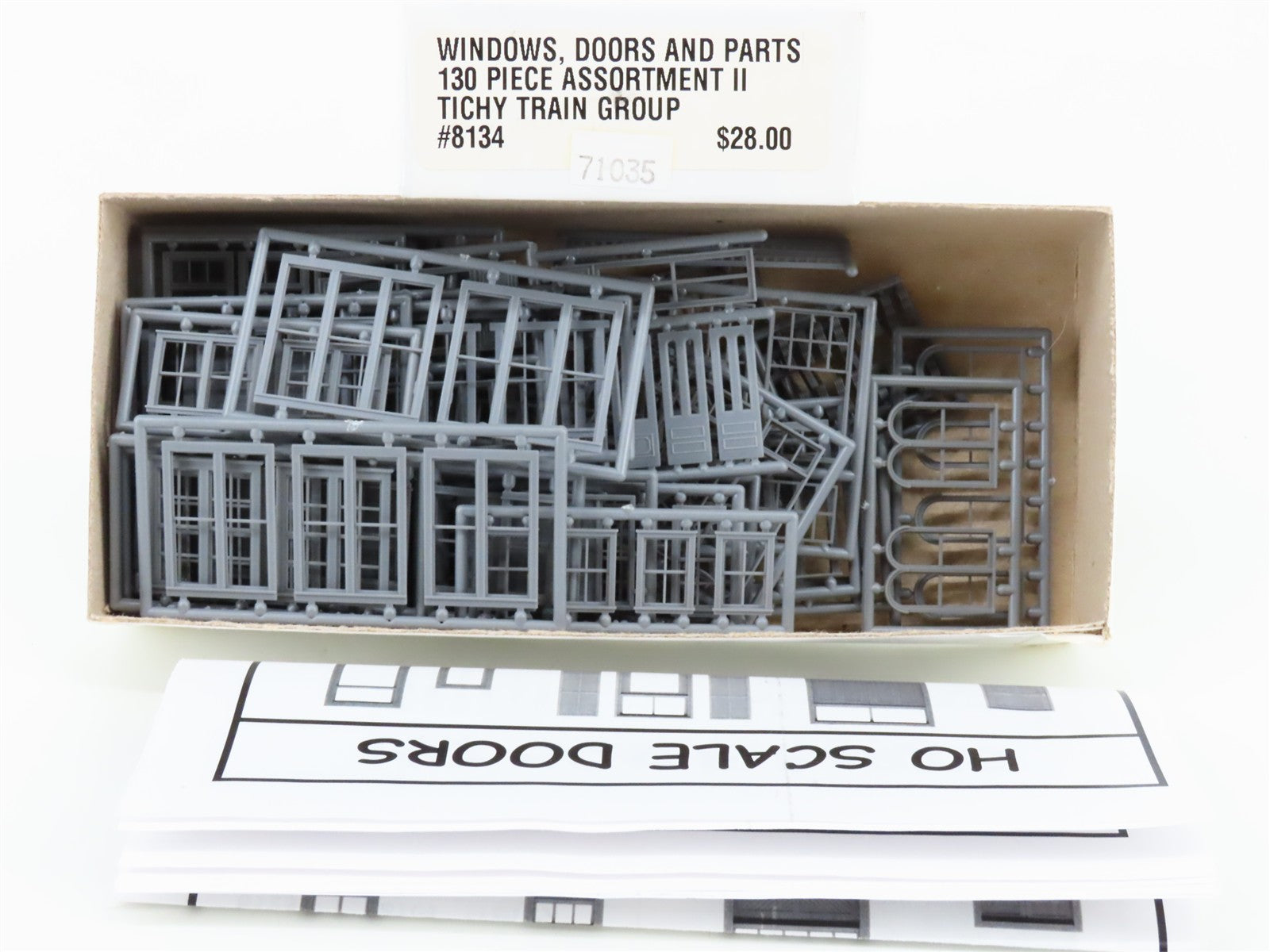 HO 1/87 Scale Tichy Train Group #8134 130-Piece Window & Door Assortment