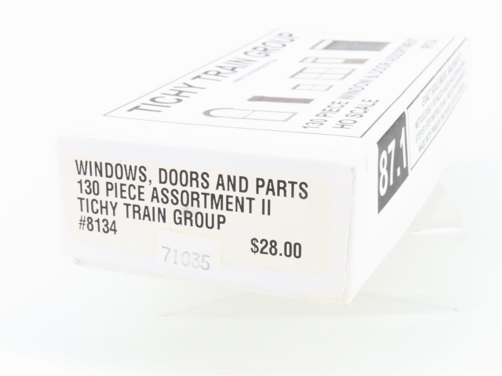 HO 1/87 Scale Tichy Train Group #8134 130-Piece Window & Door Assortment