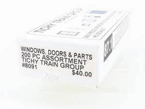 HO 1/87 Scale Tichy Train Group #8091 200-Piece Window & Door Assortment