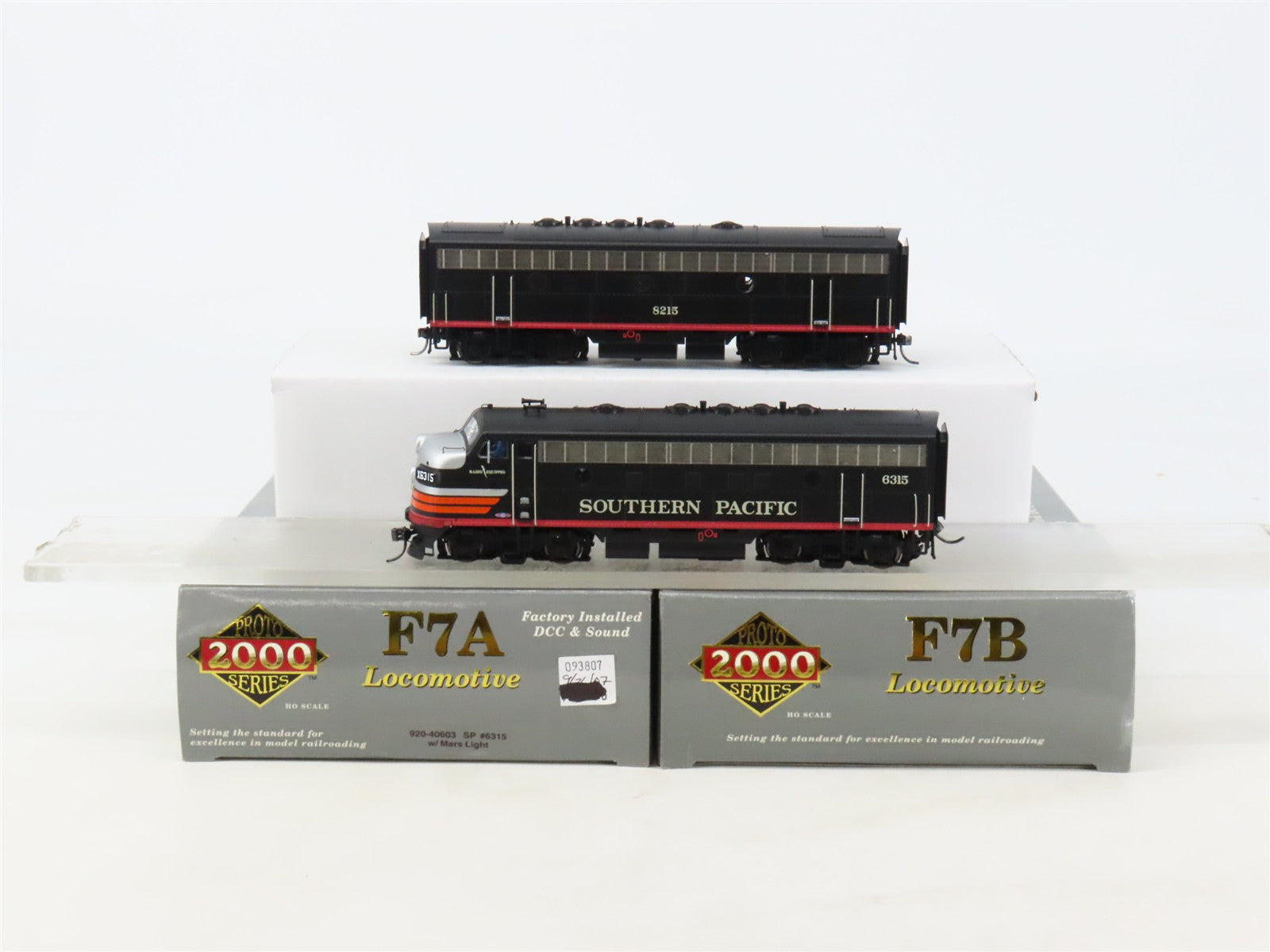 HO Proto 2000 920-40603 SP Southern Pacific F7 A/B Diesel Loco Set wDCC & Sound
