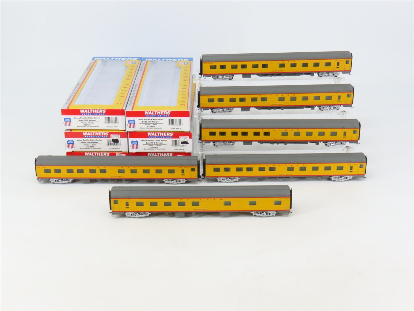 HO Walthers 932-9610 UP Union Pacific Cities Series Passenger 6-Car Set CUSTOM