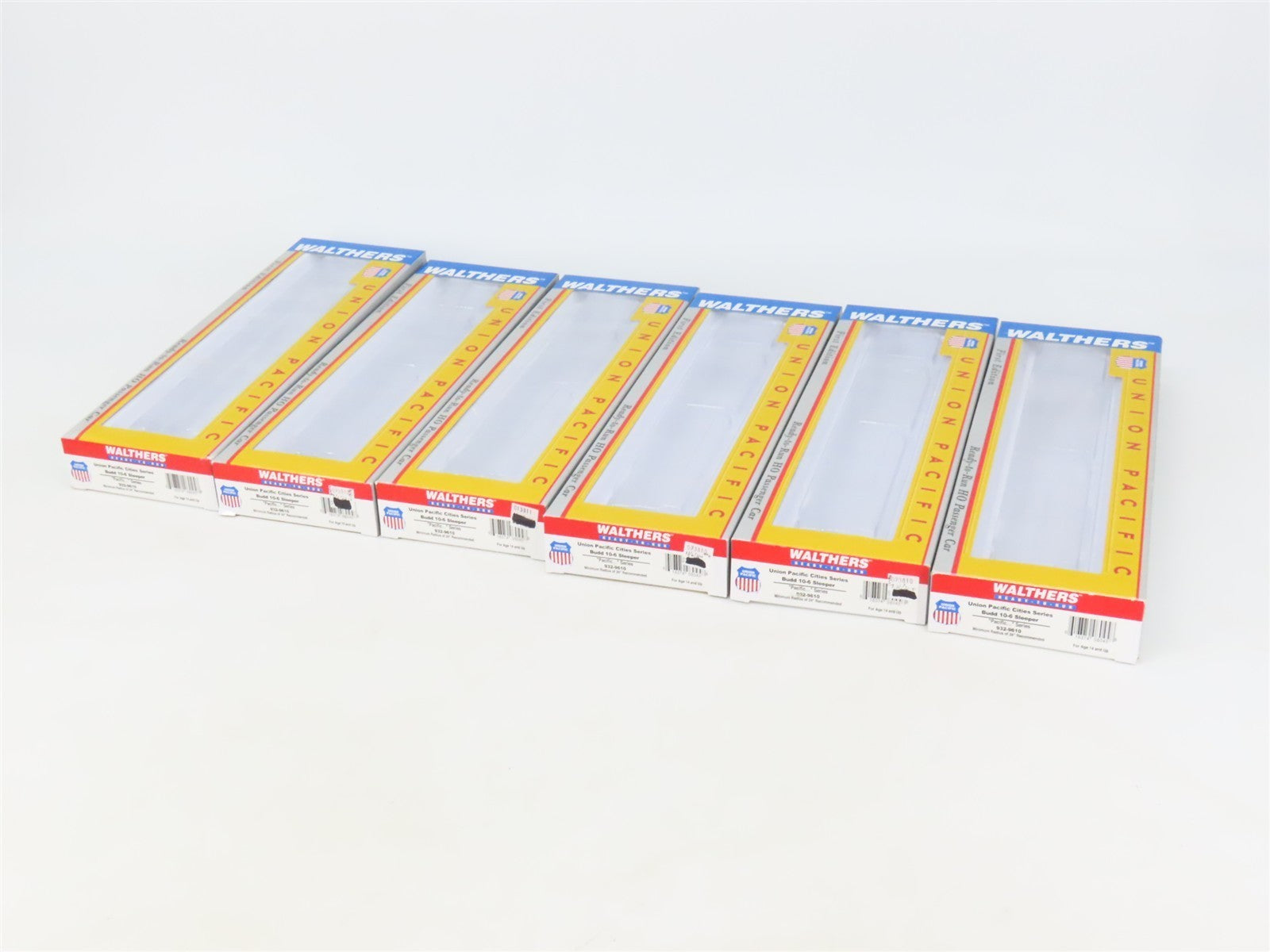 HO Walthers 932-9610 UP Union Pacific Cities Series Passenger 6-Car Set CUSTOM