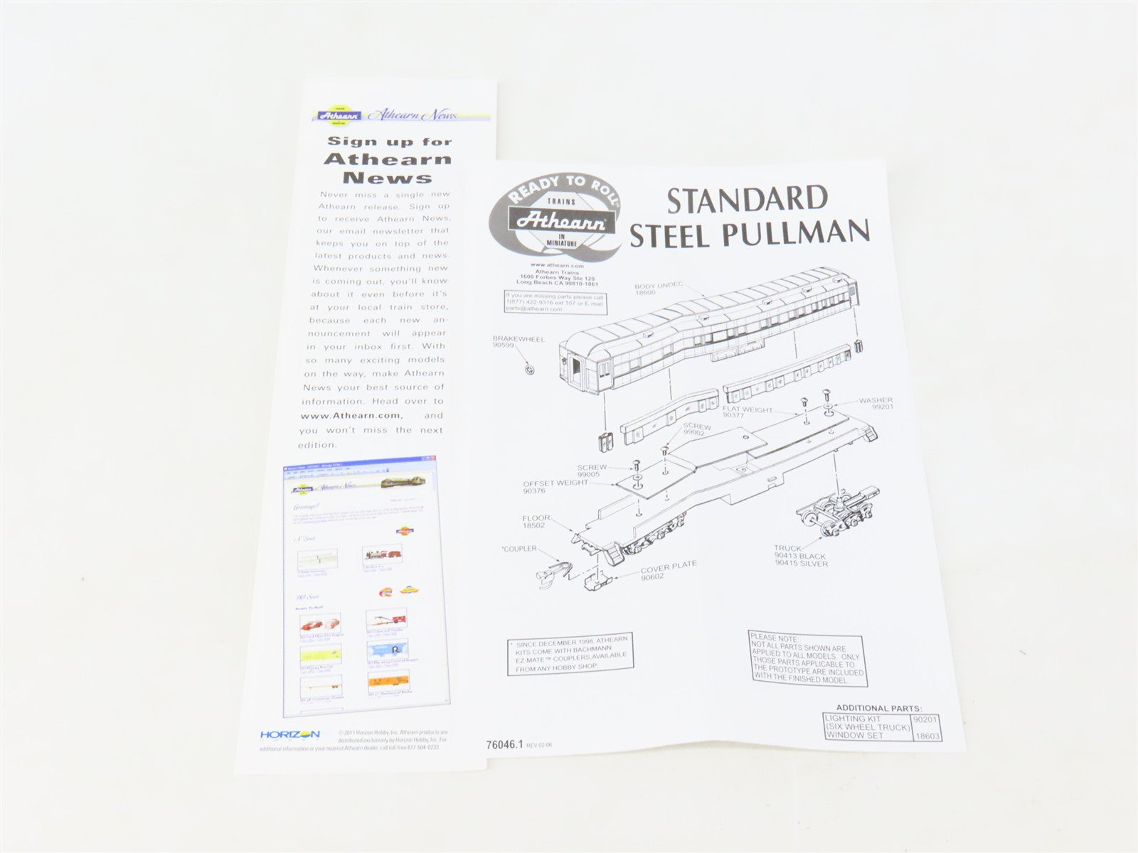 HO Scale Athearn 99447 UP Union Pacific Coach Passenger Car Safety Award