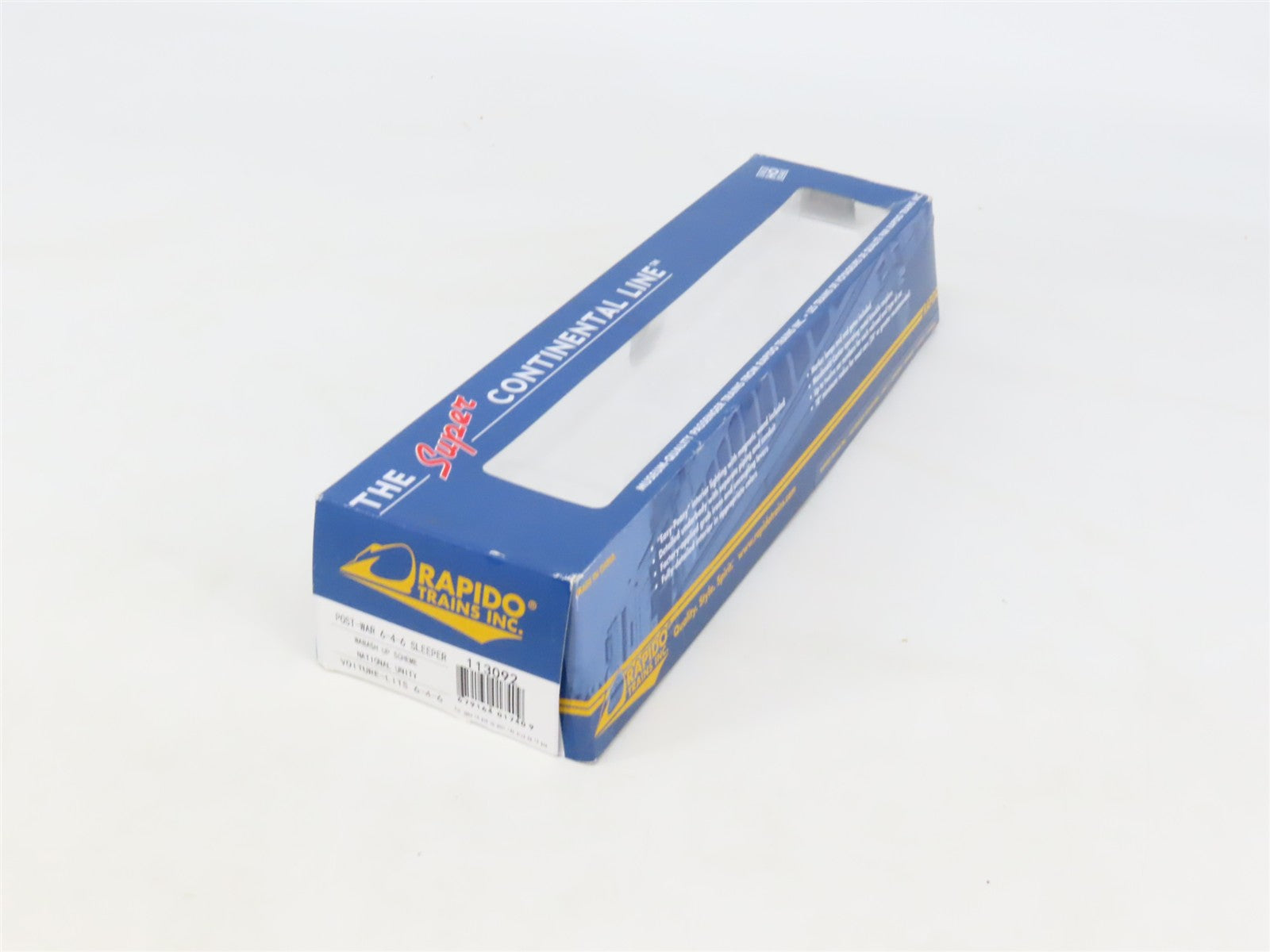 HO Scale Rapido 113092 WAB Wabash 6-4-6 Sleeper Passenger Car 
