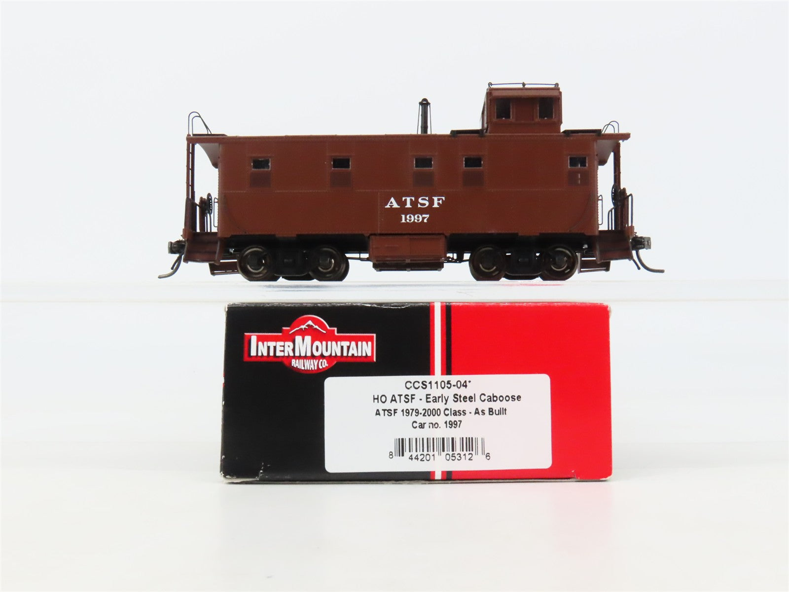 HO Scale Intermountain CCS1105-04 ATSF Santa Fe Early Steel Caboose #1997