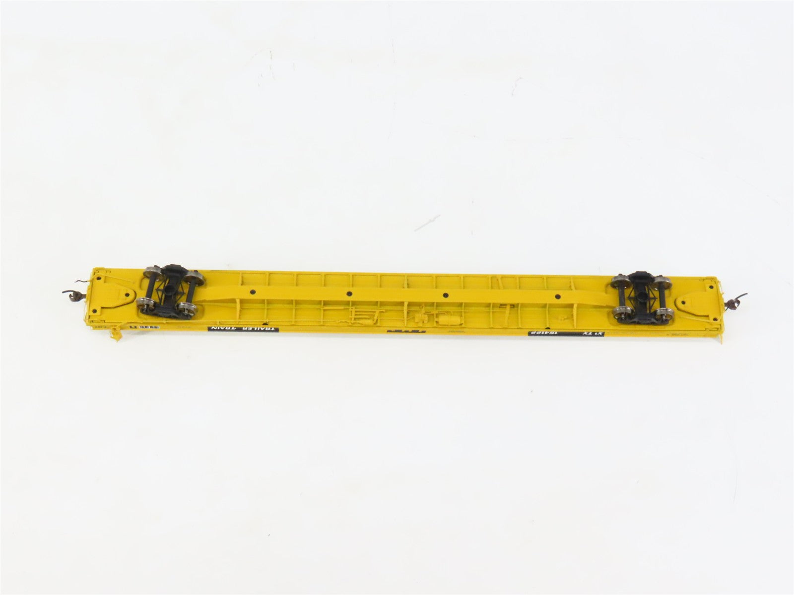 HO Scale Athearn ATHG69992 XTTX Trailer Train F89F 89' Flatcar #154122 wTrailer