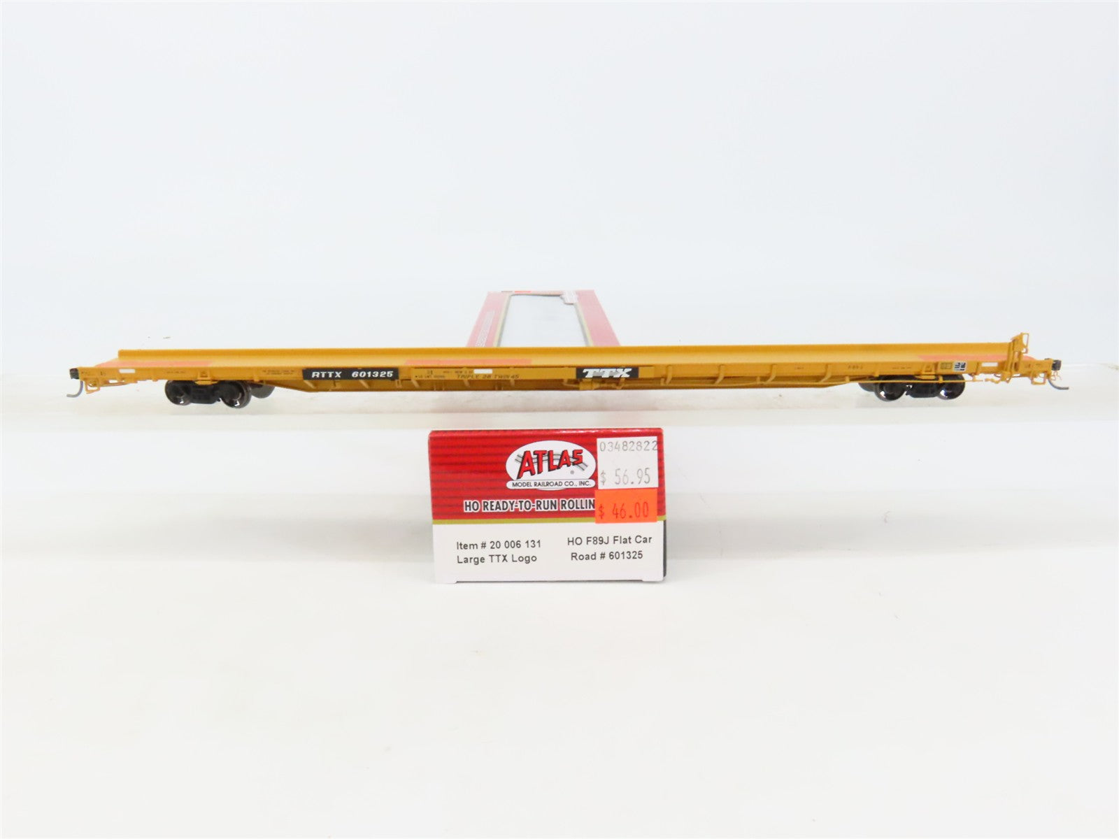 HO Scale Atlas 20006131 RTTX Trailer Train F89J Flatcar #601325