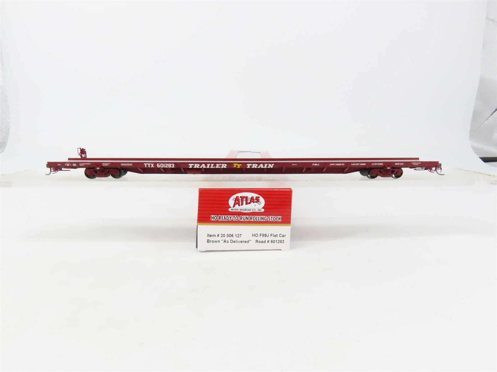 HO Scale Atlas 20006127 TTX Trailer Train F89J Flatcar #601283