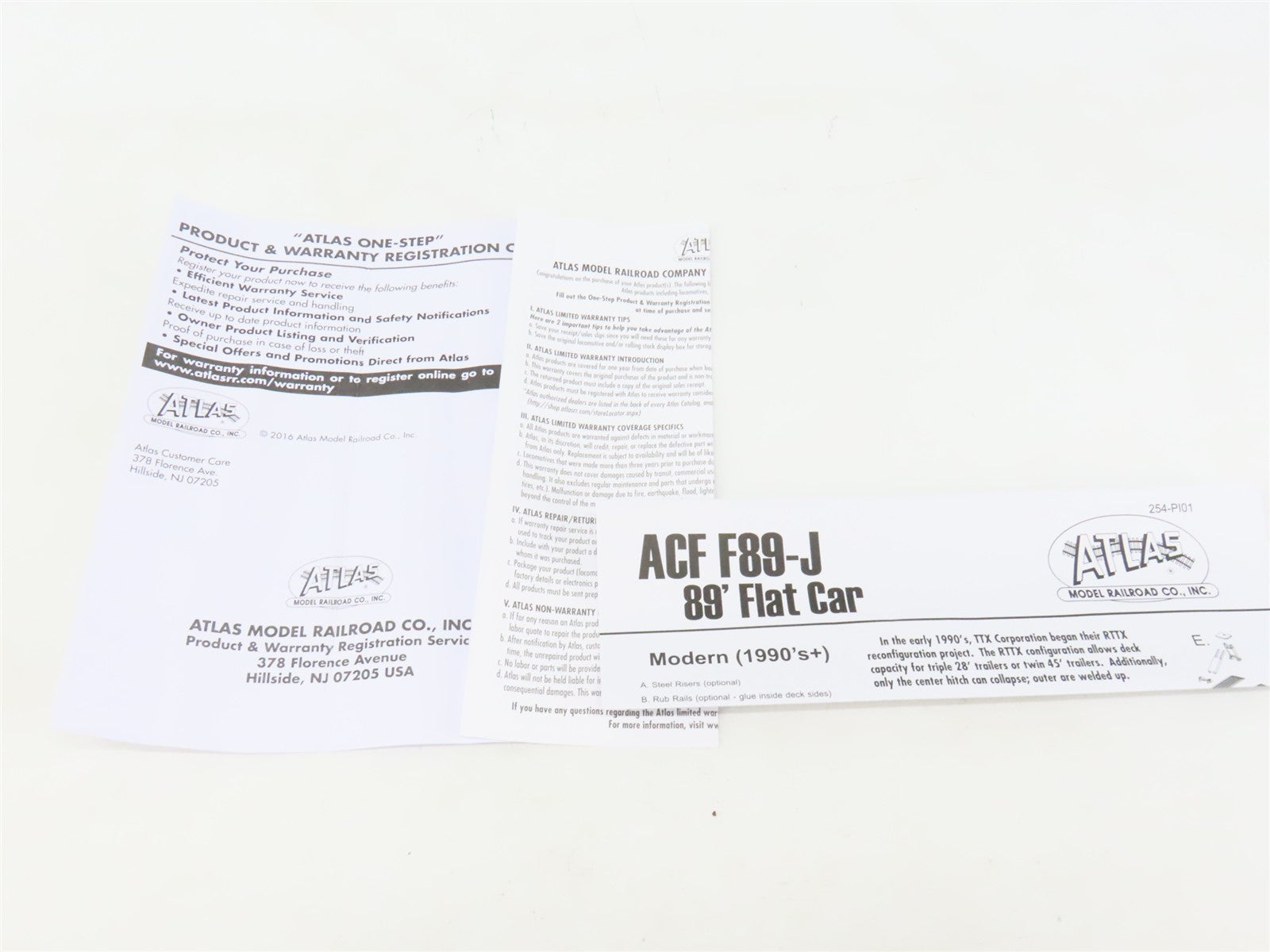 HO Scale Atlas 20006127 TTX Trailer Train F89J Flatcar #601283
