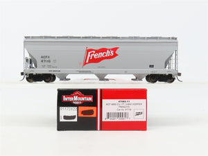 HO Scale Intermountain 47085-11 ACFX French's 3-Bay Covered Hopper #47116