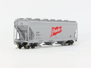 HO Scale Intermountain 47085-11 ACFX French's 3-Bay Covered Hopper #47116
