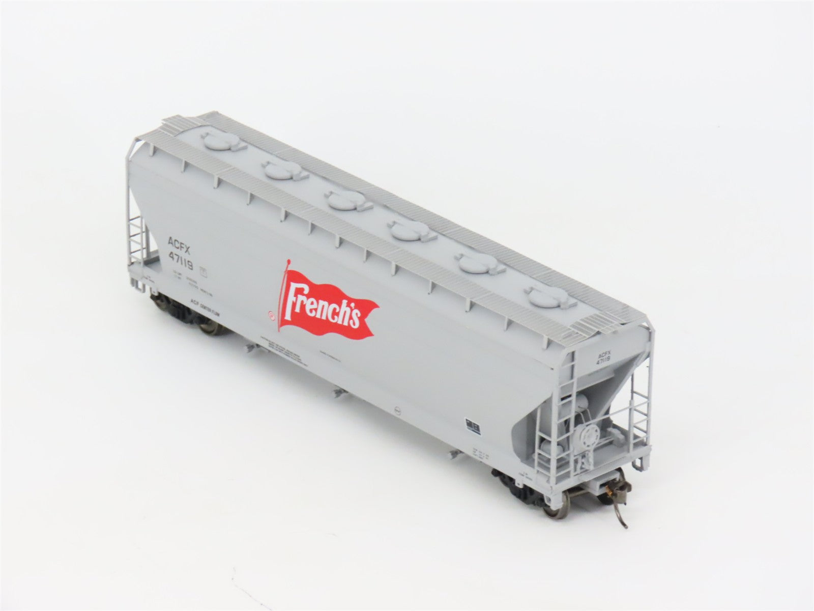 HO Scale Intermountain 47085-12 ACFX French's 3-Bay Covered Hopper #47119