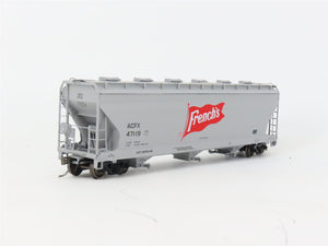 HO Scale Intermountain 47085-12 ACFX French's 3-Bay Covered Hopper #47119