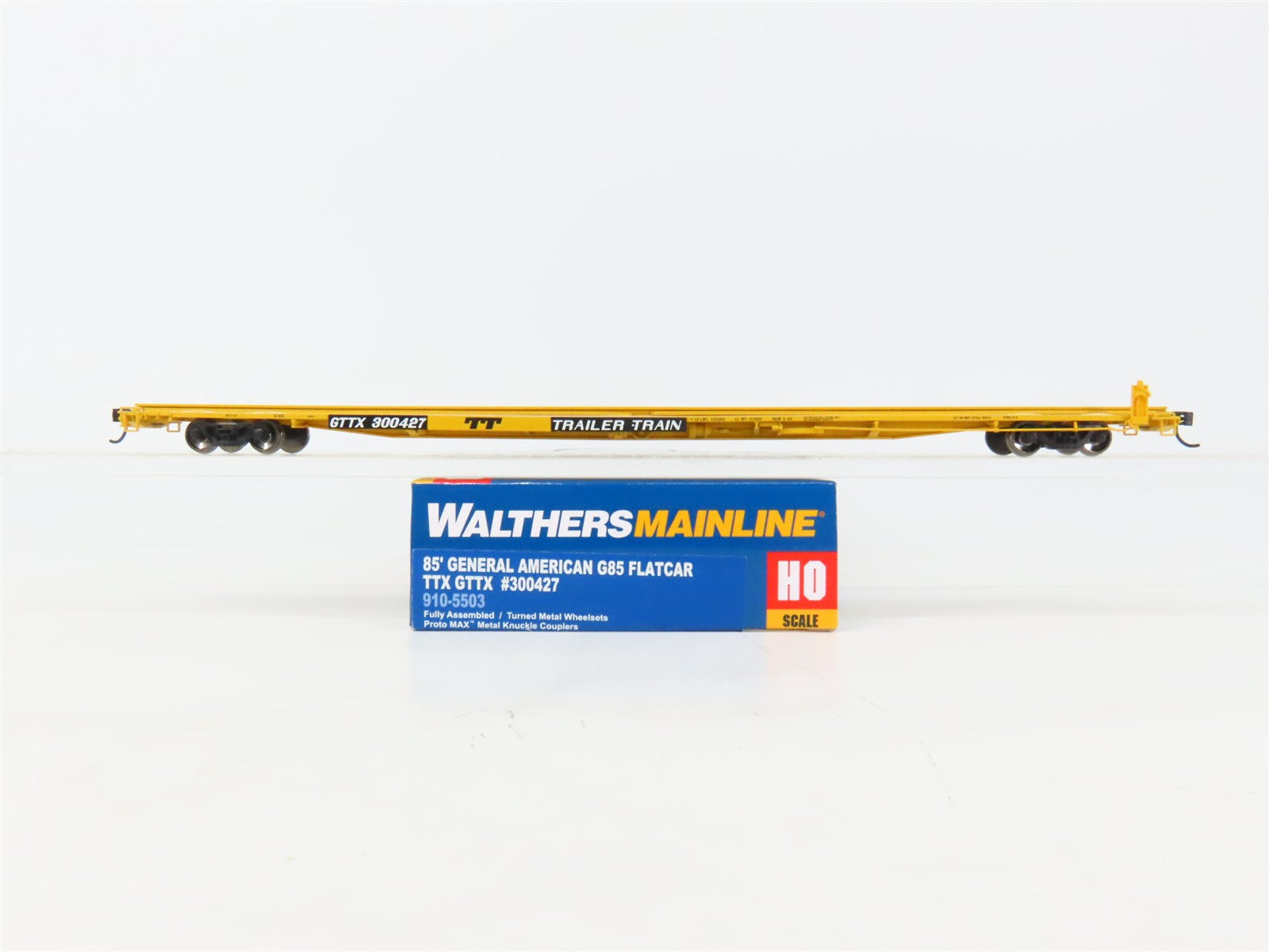 HO Scale Walthers 910-5503 GTTX General American G85 Flatcar #300427