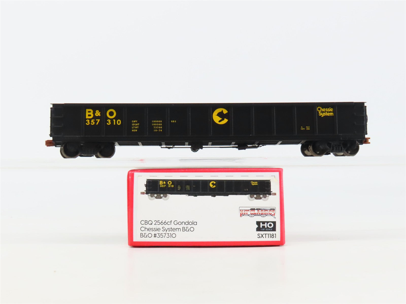 HO Scaletrains.com SXT1181 B&O Baltimore & Ohio 2566cf Gondola #357310