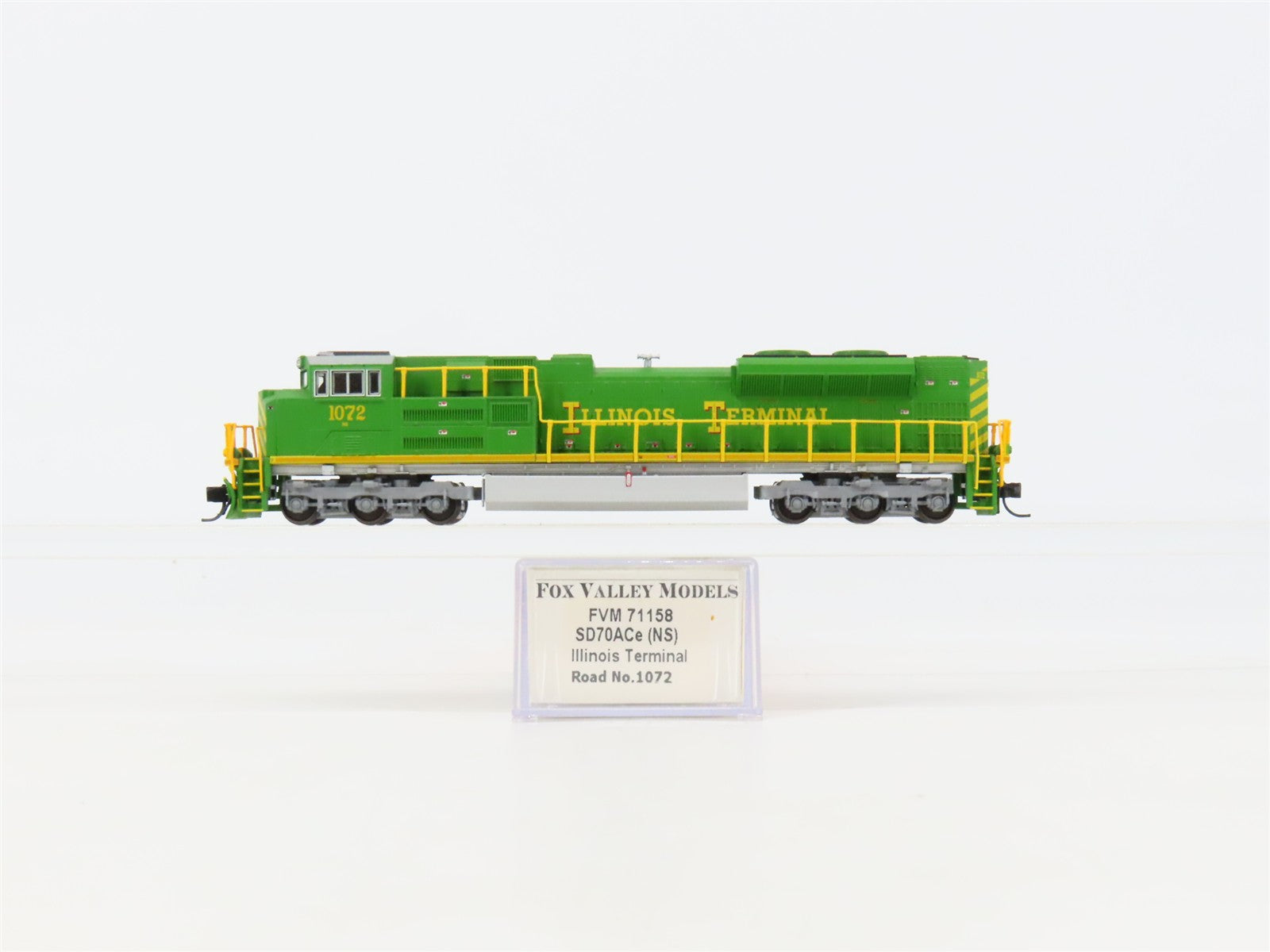 N Scale Fox Valley FVM71158 NS Illinois Terminal Heritage SD70ACe Diesel #1072