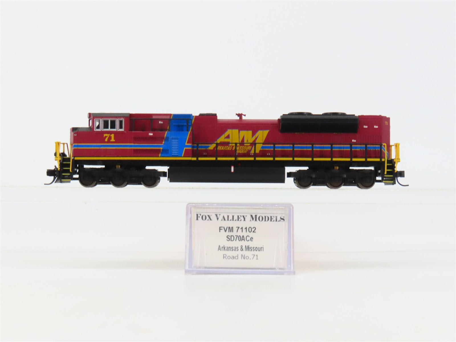 N Scale Fox Valley FVM71102 A&M Arkansas & Missouri SD70ACe Diesel Loco #71