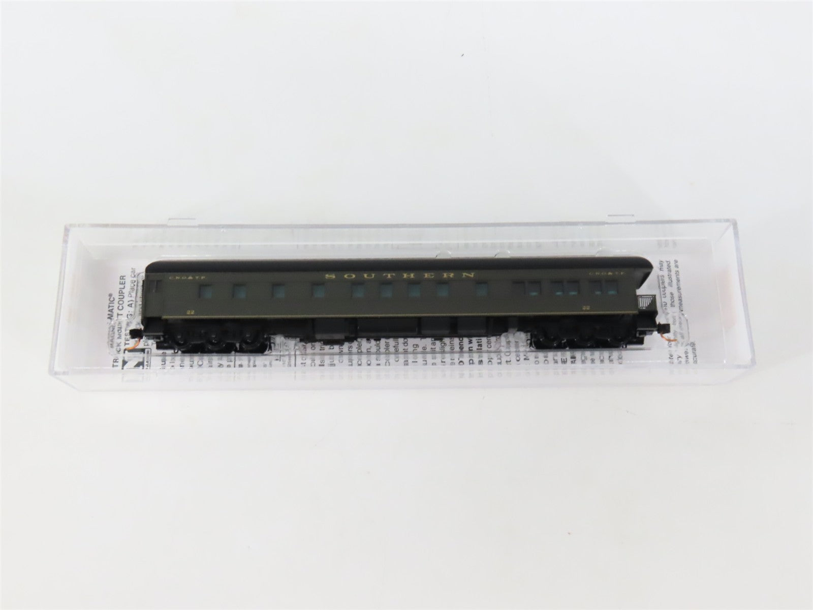 N Scale Micro-Trains MTL 14400330 Southern 3-2 HW Observation Passenger Car #22