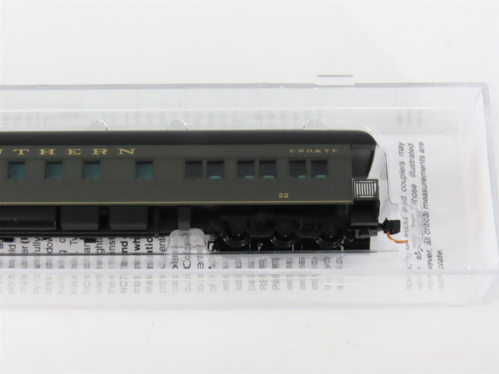 N Scale Micro-Trains MTL 14400330 Southern 3-2 HW Observation Passenger Car #22
