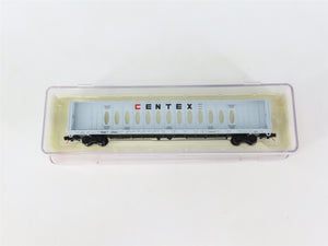 N Scale Red Caboose RN-16629-7 TCAX Centex Centerbeam Flatcar #700061