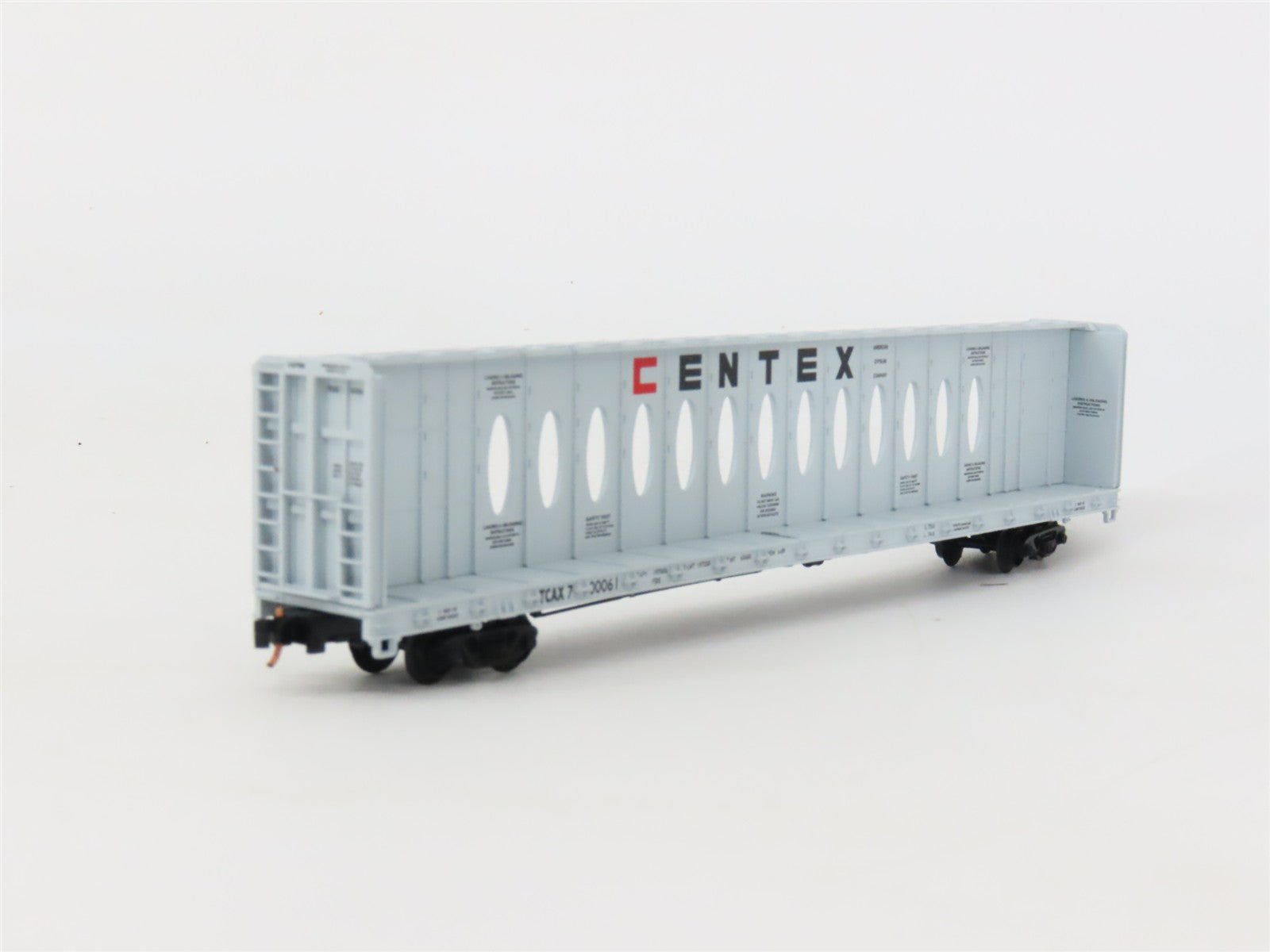 N Scale Red Caboose RN-16629-7 TCAX Centex Centerbeam Flatcar #700061
