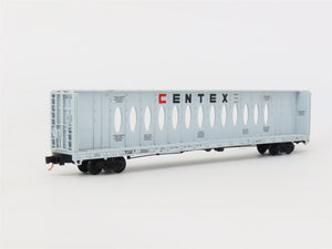 N Scale Red Caboose RN-16629-7 TCAX Centex Centerbeam Flatcar #700061