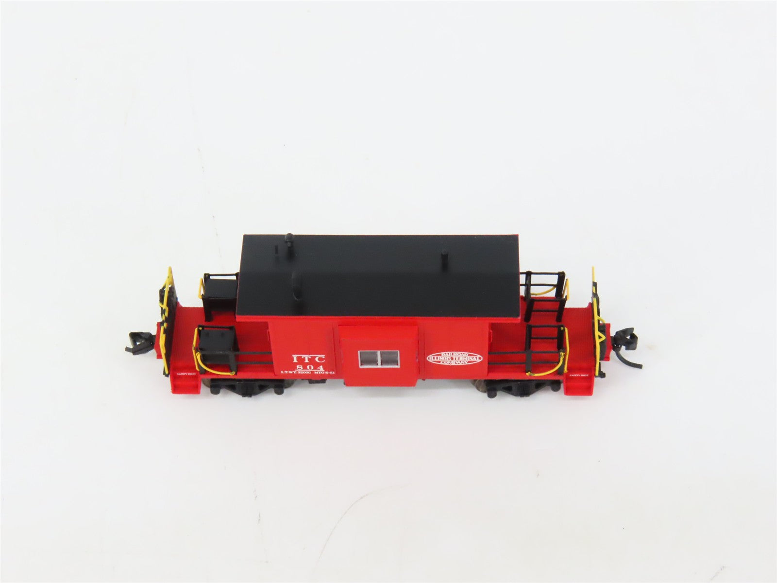 N Scale Bluford 21081 ITC Illinois Terminal Short Body Bay Window Caboose #804