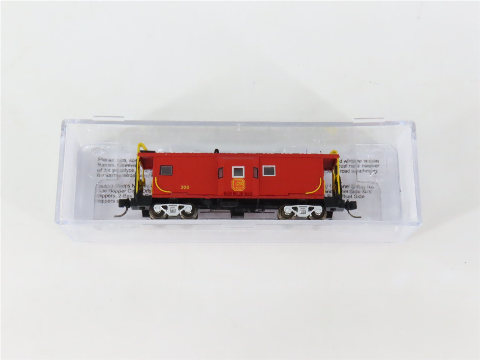 N Scale Bluford 41181 KCS Kansas City Southern Bay Window Caboose #300