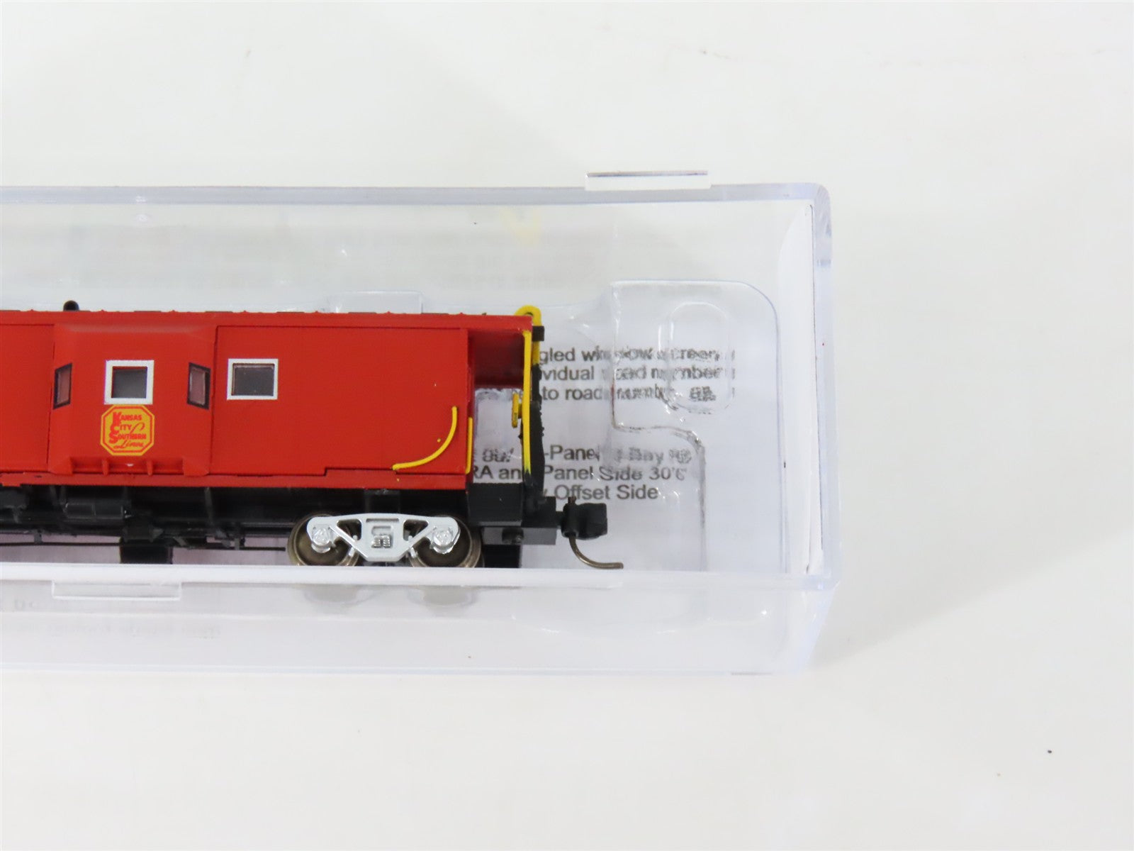 N Scale Bluford 41181 KCS Kansas City Southern Bay Window Caboose #300
