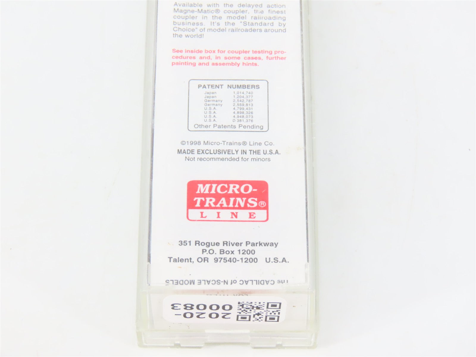 N Scale Micro-Trains MTL 32360 MR Model Railroader 65 Years 50' Boxcar #346599
